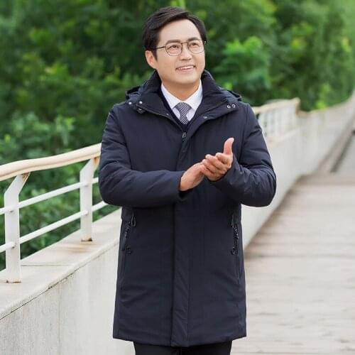 Winter Russian Mens Down Jackets White Duck Down Thicken Warm Jackets Hoodies Parkas Male Business Outerwear DAD Gift Coats