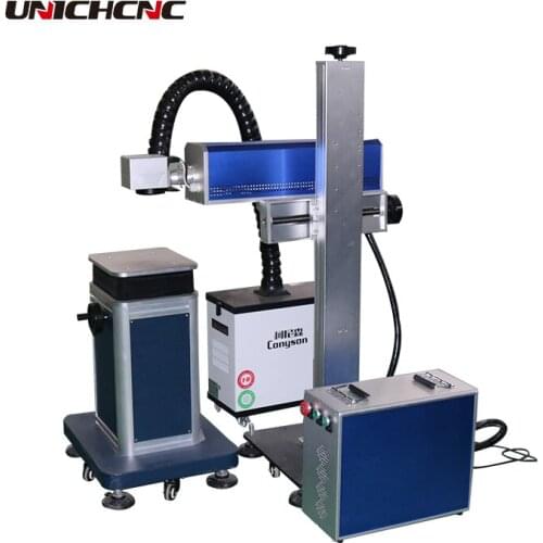 Air-cooled 20w 30w jeans wood co2 laser marking machine in promotion