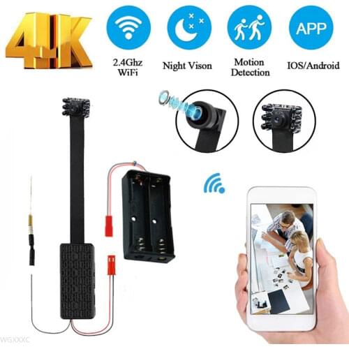 HD 4K DIY Portable WiFi Mini Camera IP Micro Cam Night vision Remote View Camcorders P2P Wireless webcam Video Recorder