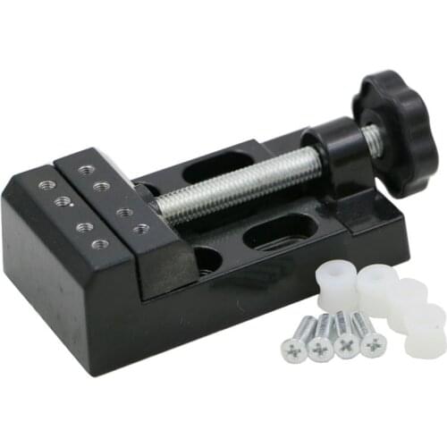 ZtDpLsd 1Pcs Miniature Bench Table Vise Small Jeweler Clamp Vice Aluminum Alloy Mini Pliers Aluminium Woodworking Tool