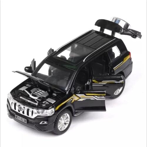 1: 32 Simulation Toyota Prado car Model Alloy SUV Childrens Toys Birthday Return Car New Year Christmas Gift