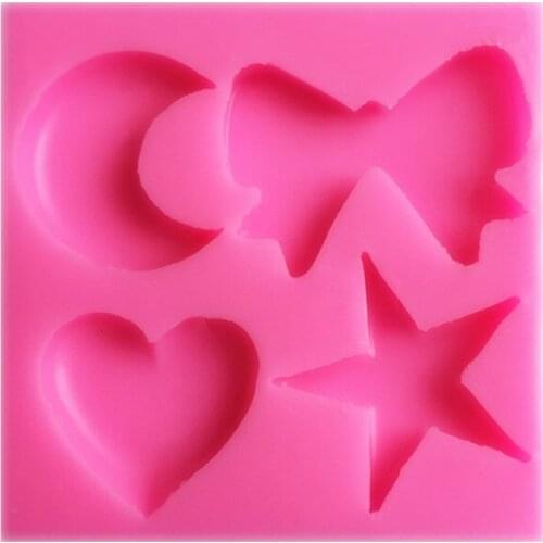DIY Mold Silicone Mold Star Moon Butterfly Heart Heart Love Jewelry Silicone Mold A150