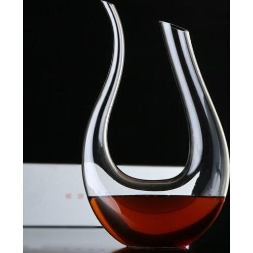 U-shaped wine decanter gift box harp swan decanter Crystal creative wine separator