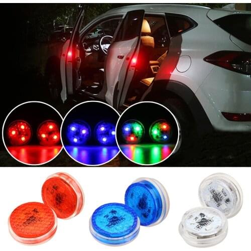 Universal Wireless LED Car Door Opening Warning Light Safety Flash Signal Lamp Anti-collision 3 Color