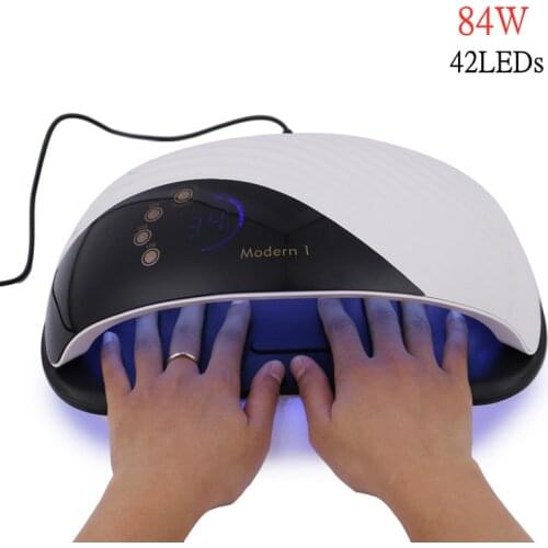 120W Built-in Cooling Fan Nail Machine Dryer Quick Drying Curing All Type Gel Light Professional UV LED Nail Lamp for Manicure