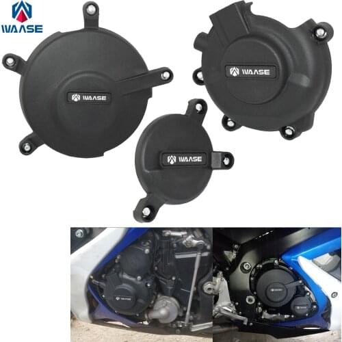 Waase Racing Engine Guard Stator Clutch Pulse Cover Crash Protector Set For SUZUKI GSXR600 GSXR750 GSXR GSX-R 600 750 2006-2021