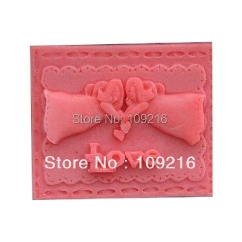1pcs Boy & Girl with Love (R0194) Handmade Soap Mold Crafts DIY Mold