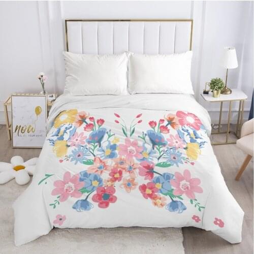 1pc Luxury Duvet cover Nordic Bedding Quilt/Comfortable/Blanket Case Single Double Queen King 140x200 220x240 flower