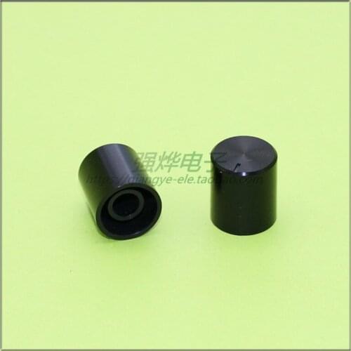 10 pieces 14.5*16.5MM black plastic knob potentiometer knob speed control knob flower shaft inner hole 6MM
