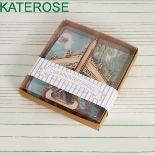 10PCS Jet Airplane Bottle Opener Vintage Aircraft Beer Cap Bar Tool Travel Party Gift Destination Wedding&Bridal Shower Favors