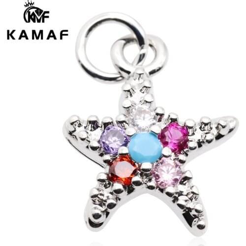 10pcs/pack Vintage fashion five-pointed star crown peach heart bracelet chain pendant necklace unisex for DIY jewelry production