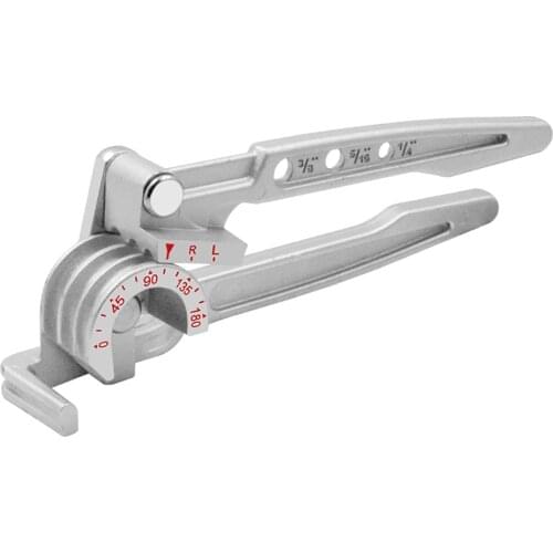 3 In 1 180 Degree Manual Tubing Bender 1/4" 5/16" 3/8" Pipe Tube Bender Water Gas Pipe Plumbing Bending Tool for Copper Brass