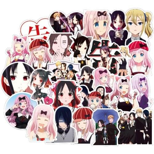 50PCS Kaguya-sama: Love Is War Japan Anime Collection Sticker For Luggage Laptop Skateboard Pegatinas Toy Decals Stickers F4