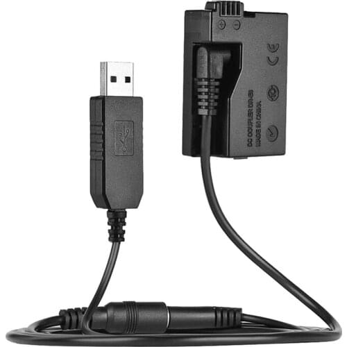 DR-E8 Dummy Battery with DC Power Bank USB Adapter Cable Replacement For LP-E8 For Canon EOS 550D 600D 650D DSLR Cameras