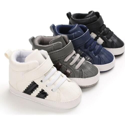 0-18M Baby Girls Boys Pu Leather Boots Winter Baby Sole Infrant Toddler Baby Boy Shoes First Walkers