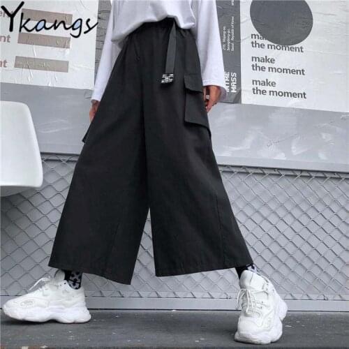 Elastic High Waist Joggers Streetwear Women Cargo Pants Casual Cargo Pants Joggers Pants Female Trousers Harajuku Big Pockets