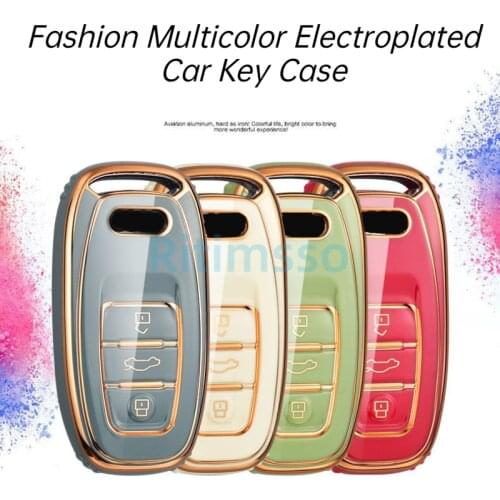 New Fashion TPU Car Key Case for Audi A1 A3 A4 A5 A6 A7 A8 Quattro Q3 Q5 Q7 2009~2015 Car Accessories Car Styling