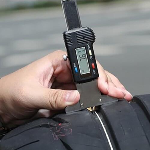 High quality stainless steel 0-30mm Digital Tire Thread Depth Gauge tire gauge Tyre depth gauge with long depth bar