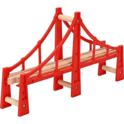 Wooden Train Track Accessories TrackBridge Compatible With All Brands Trains Wooden Road Expand Train Track Set Skilful