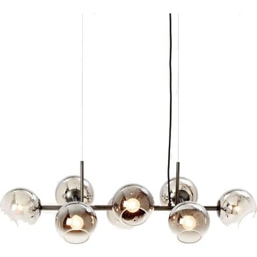 Glass Ball Pendant Lights Creative Molecule Design Winehouse Living Room Kitchen Bar Hanging Light Fixtures