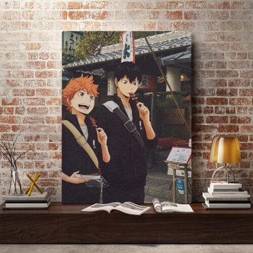 Haikyuu Shoyo Hinata Tobio Kageyama Anime Canvas Home Decor Painting Wall Art Decoration Prints Dorm Living Room Bedroom Poster