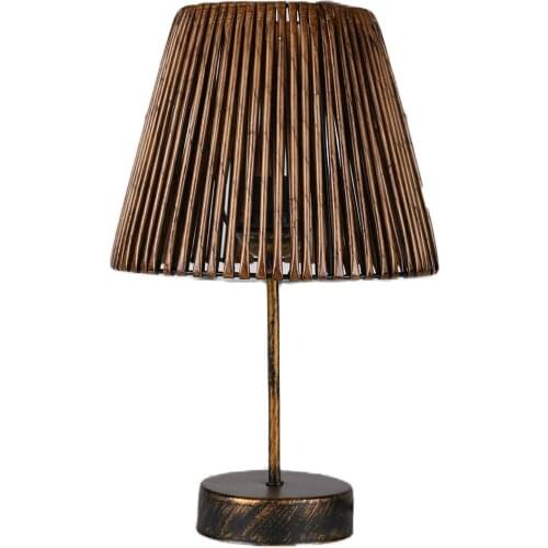 Hmydesign Faune Tumbled Metal Brown Decorative Desktop Lamp Bedroom Office Living Room Gift Table Lamp Bedside Lamp