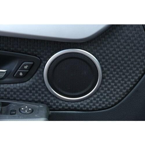 Chrome ABS Door Speaker Ring Circle Trim For BMW X1 F48 2016/19 2 series Gran Tourer F45 F46 2015-18 For BMW X2 F47