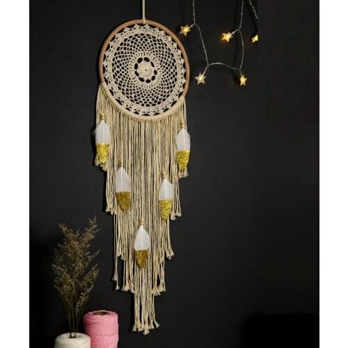 Indian Boho Style Tapestry Macrame Bedroom Background Decor Hand-woven Novelty Fashion Cotton And Linen Chic Ornaments