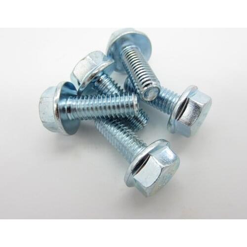 M5 M6 M8 M10 M12 Grade 8.8 Galvanized Hexagonal Flange Bolts Flange Screws Hexagonal Belt Pad Full Thread/Partial Thread