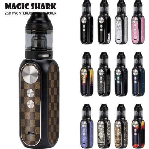 Magic Shark Ultra Thin Fashion Waterproof Luxury Dollar Bling Cat Pod Vape Sticker Skin Film Case Cover Wrap for OBS Cube