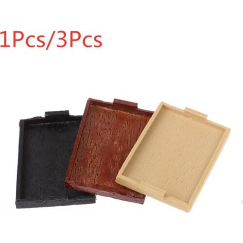 1Pcs/3Pcs 1/12 Dollhouse Miniature Wooden Plate Simulation Tray Model for Doll House Decor