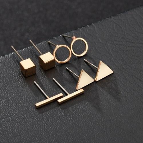 Fashion Combination Four-piece Earrings