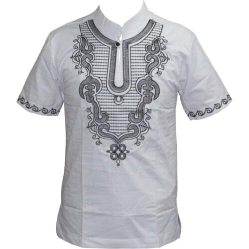 Mr Hunkle Fashion Mens Dashiki 2017 Male Africa Vintage Dashiki Newest Design Summer Embroidery Dashiki T-shirt for Men