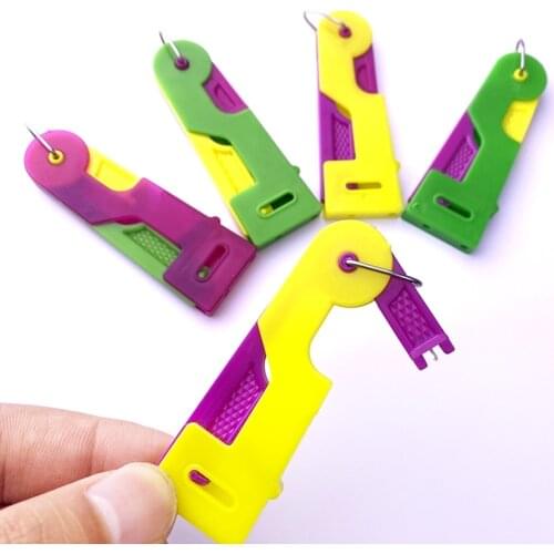 5pcs Sewing Needle Threader Thimble Thread Tool Threader Elderly Guide Needle Easy Device Automatic Thread Sewing Supplies LFR08