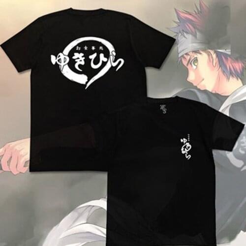 New Anime Shokugeki no Soma Yukihira souma cosplay t-shirt women men tshirt cotton short-sleeve Tees tops