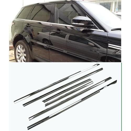 Stainless steel Exterior Window Sill Lid Trims for Range Rover Sport 2014 2015 2016 2017 2018 Car Styling
