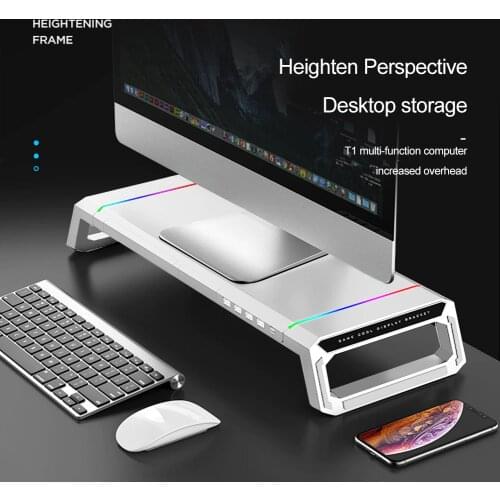 Portable Desktop Stand Monitor Supportor Multi-Function Desktop Monitor Holder Portable Table Monitor Support Holder