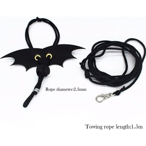 Lizard Traction Rope Reptile Bearded Dragon Harness Leather Leash with Wing Pet Suppiles