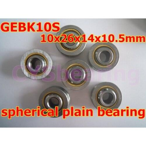 GEBK10S PB-10 radial spherical plain bearing with self-lubrication for 10mm shaft