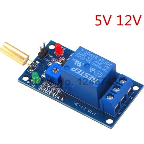 SW-520 Tilt Sensor 5V 12V Relay Module Equipment Tilt Dump Protection Alarm Trigger Module