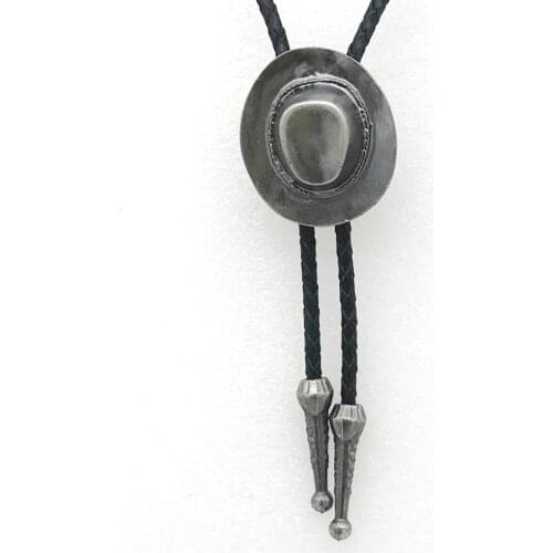 Western cowboy Bolo Tie hat leather tie fashion mens casual bow tie suit accessories