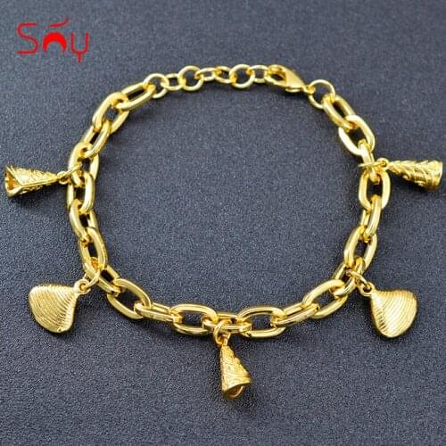 Sunny Jewelry Hot Selling Charm Bracelets For Women Hand Chains Link Chain Bracelets For Engagement Romantic Jewelry Findings