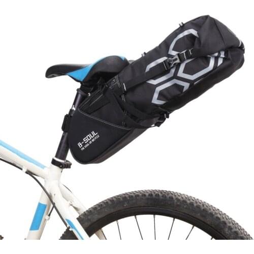 2018 Bike Bag Bicycle Saddle Tail Seat Waterproof Storage Bags Cycling Rear Pack Panniers Accessories 12L Max