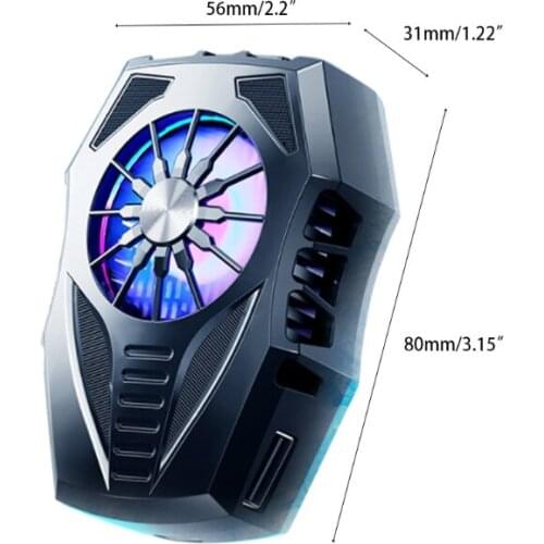 VGaming/Use Cell Phone Cooler Portable Mobile Phone Radiator Phone Cooling Fan Dissipate Heat Cooling Phone Temperature