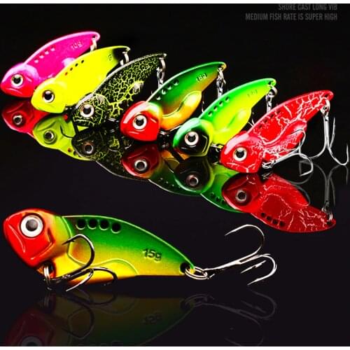 1Pcs Metal VIB vibration Bait Spinner Spoon Fishing Lures 7g Jigs Trout Winter Fishing Hard Baits Tackle Pesca