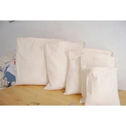 High quality cotton cheap drawstring bag,cotton fabric jewelry bag wholesale drawstring pouch jewelry for gift jewelry watch