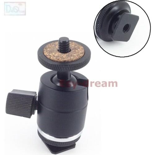 1/4'' Mini Metal Ball Head Platform Plate Screw For Monopod Tripod Light Stand 1/4inch