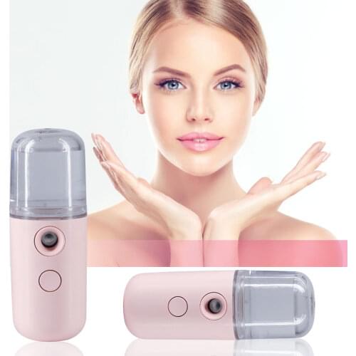Electric Handheld Face Moisturizing Sprayer Mini Portable Hydrating Humidifier USB Air Freshener For Homes Travel Mist Maker 1pc
