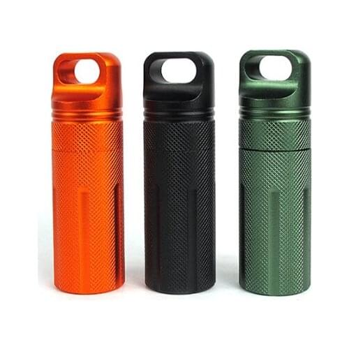 1PCS Portable Waterproof Bottle Outdoor Emergency First Aid Survival Medicine Bottle Camping EDC Matchbox Moisture-Proof