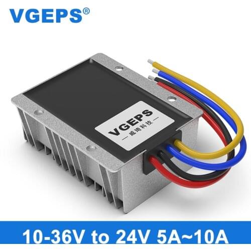 10-36V to 24V isolated stabilized voltage converter 12V24V to 24V automotive DC buck-boost power supply module